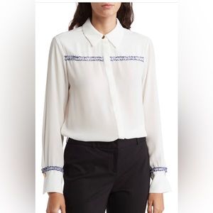 BCBG long sleeve button - up shirt!